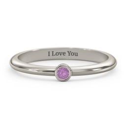 Classic Bezel Set Ring