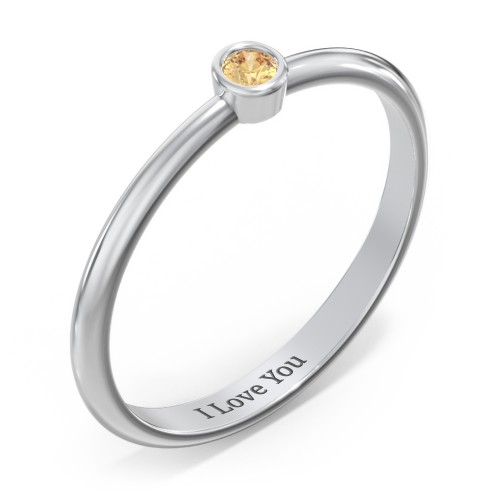 Classic Bezel Set Ring