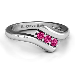 Three Stone Classic Bypass Ring