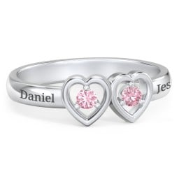 Kissing Hearts Ring