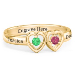 Kissing Hearts Ring