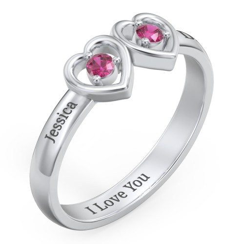 Kissing Hearts Ring