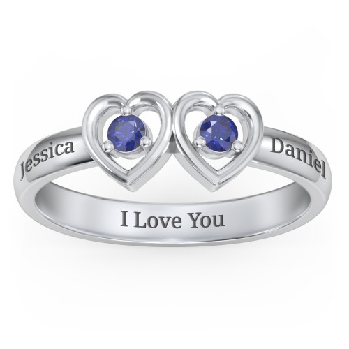 Kissing Hearts Ring
