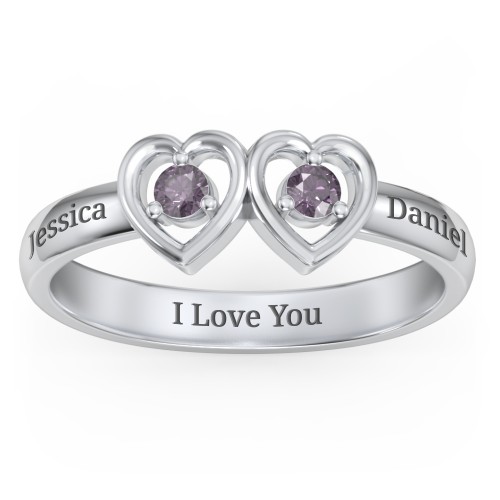 Kissing Hearts Ring