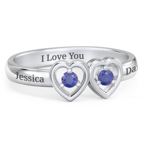 Kissing Hearts Ring