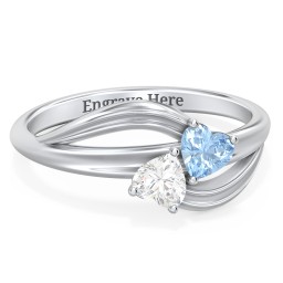 A "Couple" of Hearts Ring