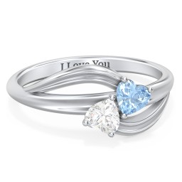 A "Couple" of Hearts Ring