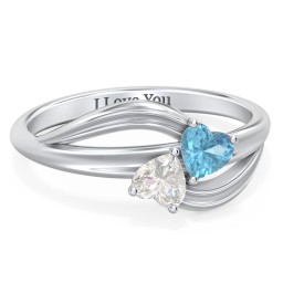 A "Couple" of Hearts Ring