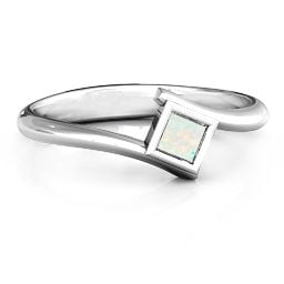 Princess Cut Bypass Ring