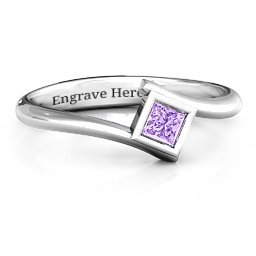 Princess Cut Bypass Ring