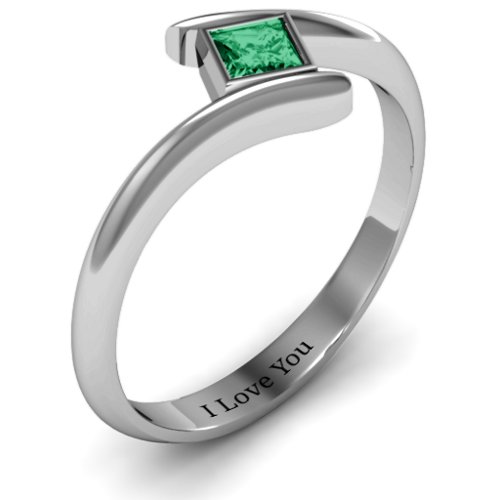 Princess Cut Bypass Ring
