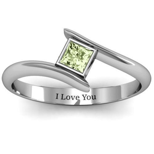 Princess Cut Bypass Ring