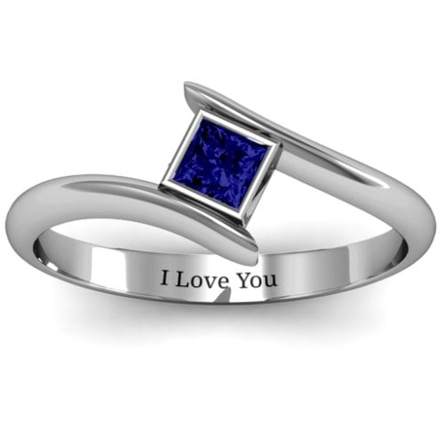 Princess Cut Bypass Ring