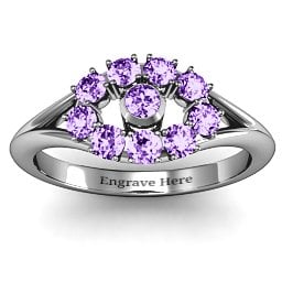 3 to 10 Stone "Solar" Ring