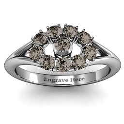 3 to 10 Stone "Solar" Ring