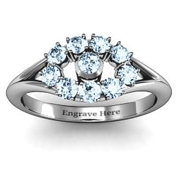 3 to 10 Stone "Solar" Ring