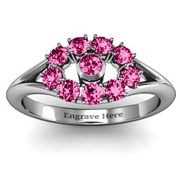 3 to 10 Stone "Solar" Ring