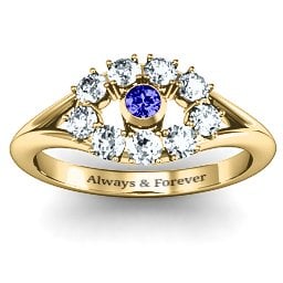 3 to 10 Stone "Solar" Ring