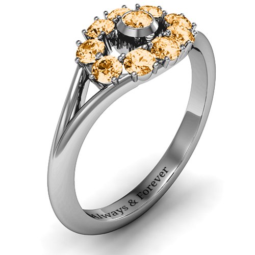 3 to 10 Stone "Solar" Ring