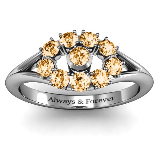 3 to 10 Stone "Solar" Ring