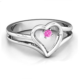 Split Shank Heart Ring