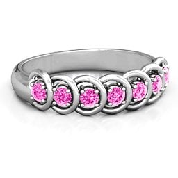 6 to 9 Stones in Halo Ring