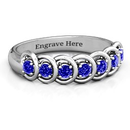 6 to 9 Stones in Halo Ring