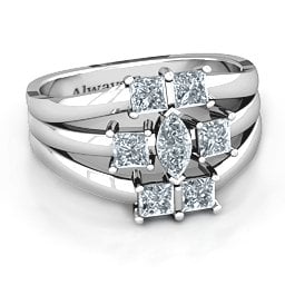 Charlotte Centre Marquise and Princess Ring