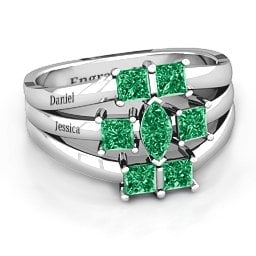 Charlotte Centre Marquise and Princess Ring