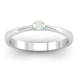 Semi Bezel Set Solitaire Ring