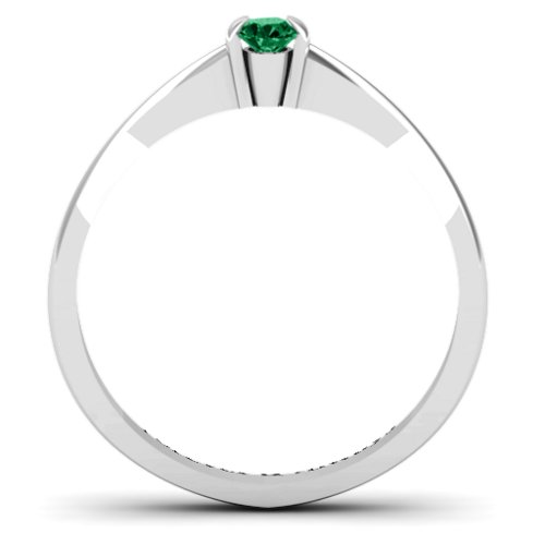 Semi Bezel Set Solitaire Ring