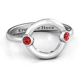 Double Stone Karma Ring