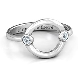 Double Stone Karma Ring