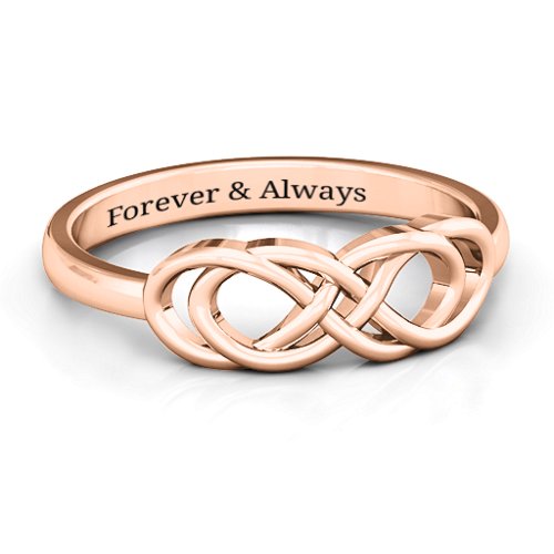 Infinity Knot Ring – 10K Rose Gold