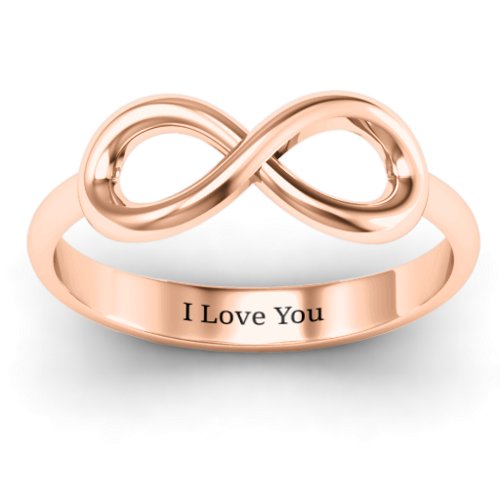 Classic Infinity Ring – 10K Rose Gold