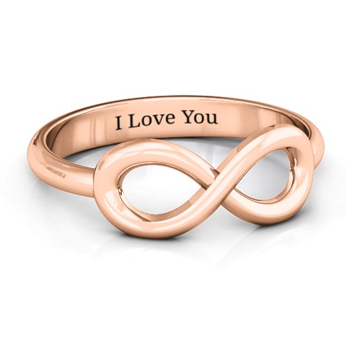Classic Infinity Ring – 10K Rose Gold