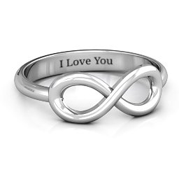 Classic Infinity Ring in 925 Sterling Silver
