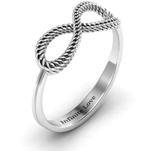 Braided Infinity Ring – Sterling Silver