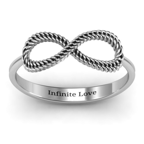 Braided Infinity Ring – Sterling Silver