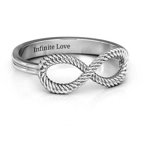 Braided Infinity Ring – Sterling Silver