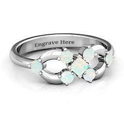 Princess Centre Infinity Ring