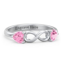 Two Hearts to Infinity Ring