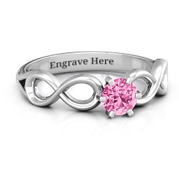 Solitaire Infinity Ring