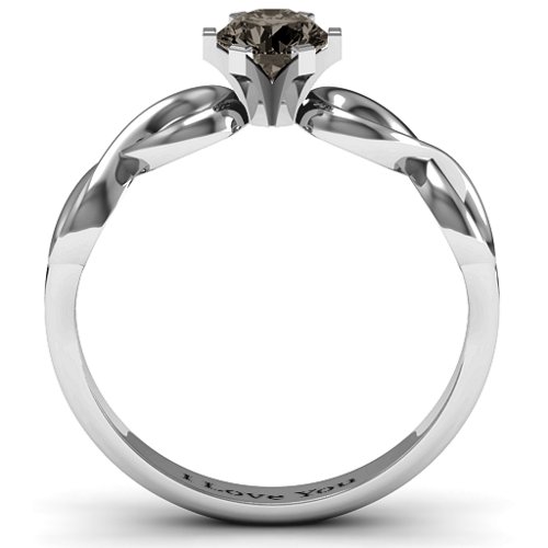 Solitaire Infinity Ring