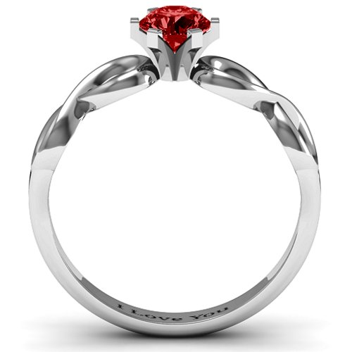 Solitaire Infinity Ring