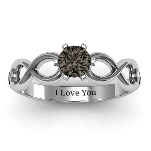 Solitaire Infinity Ring