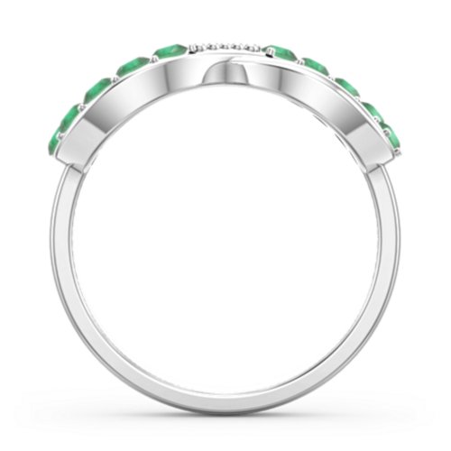 Birthstone Infinity Accent Ring