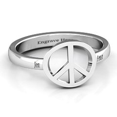 Shanti Peace Ring – Sterling Silver