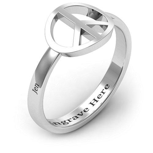 Shanti Peace Ring – Sterling Silver