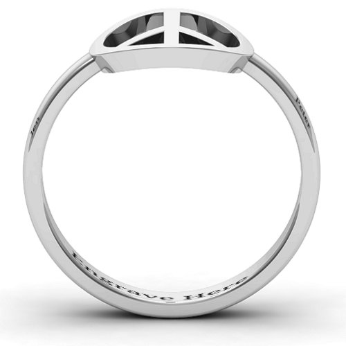 Shanti Peace Ring – Sterling Silver